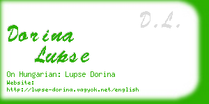 dorina lupse business card